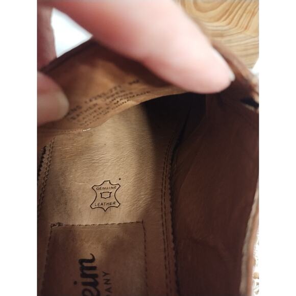 Men's Florsheim Monk Strap Brown Leather Dress Shoes Size 9M Style 14293-221 - Picture 6 of 7